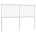 Pikkukuva 5 / 7: vidaXL Huvudgavel metall vit 140 cm