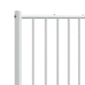 Pikkukuva 6 / 7: vidaXL Huvudgavel metall vit 140 cm