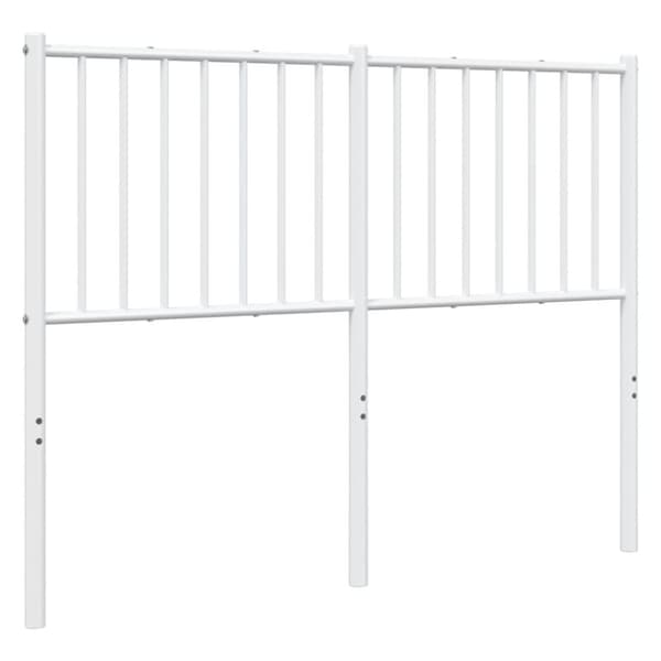 vidaXL sengegavl 120 cm metal hvid