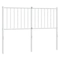 Miniatyrbillede 1 af 7: vidaXL sengegavl 120 cm metal hvid