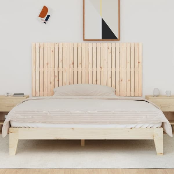 vidaXL Veggmontert hodegavl 185x3x90 cm heltre furu