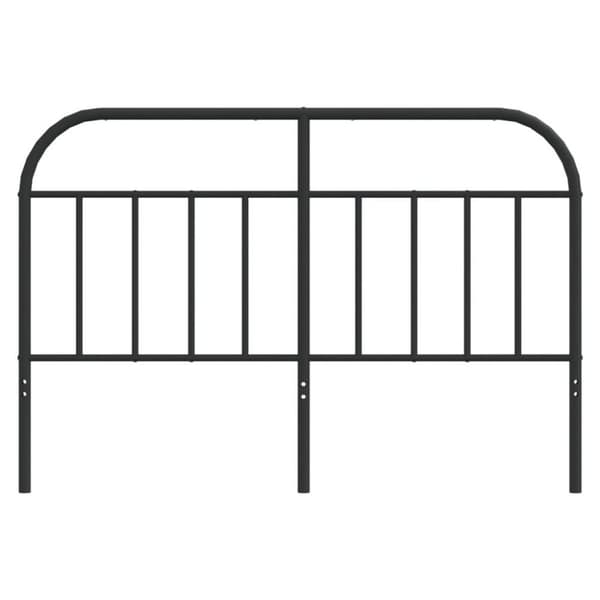 vidaXL Metallinen sängynpääty musta 140 cm