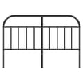 Pikkukuva 3 / 7: vidaXL Metallinen sängynpääty musta 140 cm