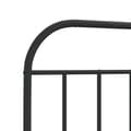 Pikkukuva 5 / 7: vidaXL Metallinen sängynpääty musta 140 cm