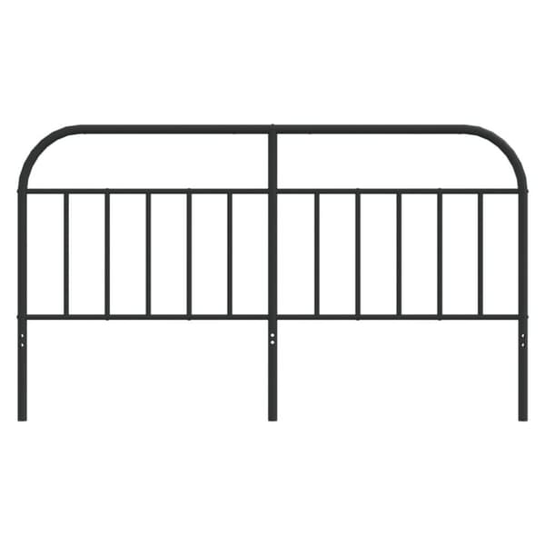 vidaXL Sengegavl i metall svart 180 cm