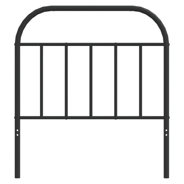 vidaXL Sengegavl i metall svart 90 cm