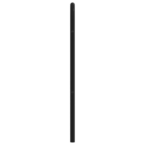 vidaXL sengegavl 160 cm metal sort