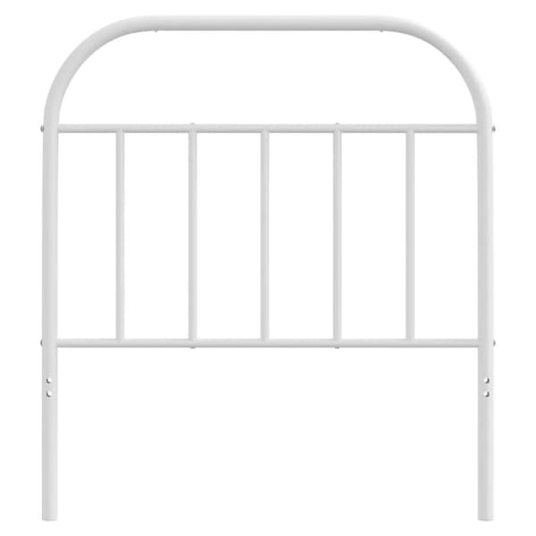 vidaXL Metallinen sängynpääty valkoinen 90 cm