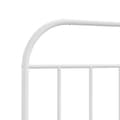 Pikkukuva 5 / 7: vidaXL Metallinen sängynpääty valkoinen 90 cm
