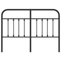 Pikkukuva 3 / 7: vidaXL Metallinen sängynpääty musta 150 cm