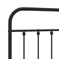 Pikkukuva 5 / 7: vidaXL Metallinen sängynpääty musta 150 cm