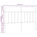 Pikkukuva 6 / 7: vidaXL Metallinen sängynpääty musta 150 cm