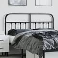 Pikkukuva 2 / 7: vidaXL Metallinen sängynpääty musta 150 cm