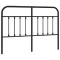 Pikkukuva 1 / 7: vidaXL Metallinen sängynpääty musta 150 cm