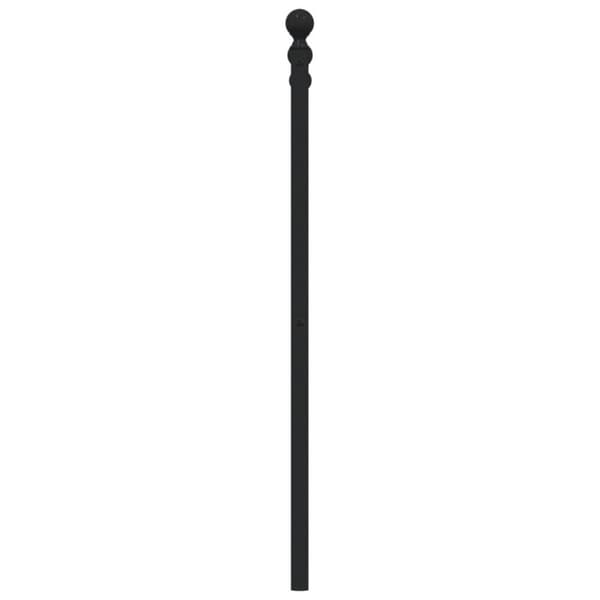 vidaXL sengegavl 100 cm metal sort