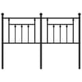 Miniatyrbillede 3 af 7: vidaXL sengegavl 135 cm metal sort