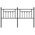 Pikkukuva 3 / 7: vidaXL Metallinen sängynpääty musta 180 cm