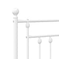 Miniatyrbilde 5 av 7: vidaXL Sengegavl i metall hvit 90 cm