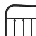 Pikkukuva 5 / 7: vidaXL Metallinen sängynpääty musta 180 cm