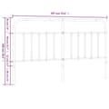 Pikkukuva 6 / 7: vidaXL Metallinen sängynpääty musta 180 cm