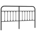 Pikkukuva 1 / 7: vidaXL Metallinen sängynpääty musta 180 cm
