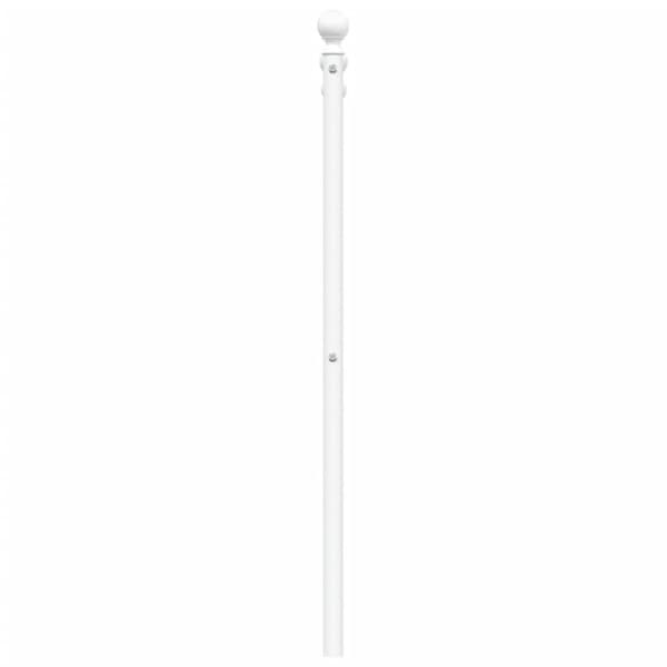 vidaXL sengegavl 140 cm metal hvid