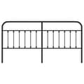 Miniatyrbillede 3 af 7: vidaXL sengegavl 200 cm metal sort