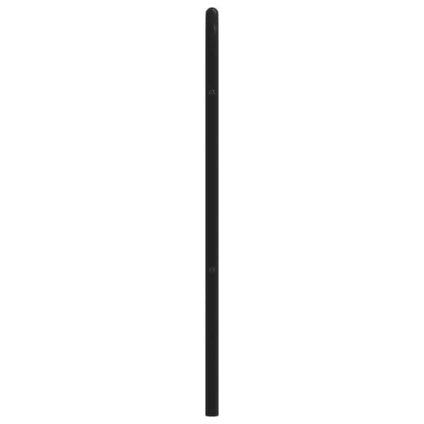 vidaXL sengegavl 200 cm metal sort