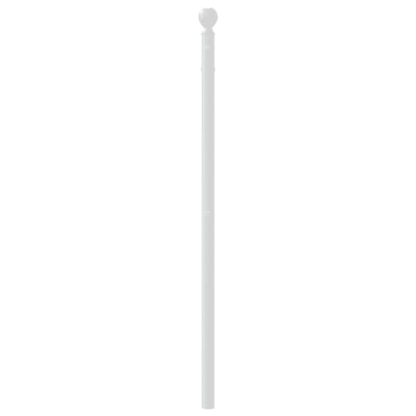 vidaXL Metallinen sängynpääty valkoinen 80 cm