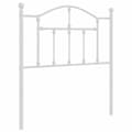 Pikkukuva 1 / 6: vidaXL Metallinen sängynpääty valkoinen 80 cm