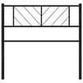 Pikkukuva 3 / 6: vidaXL Metallinen sängynpääty musta 90 cm