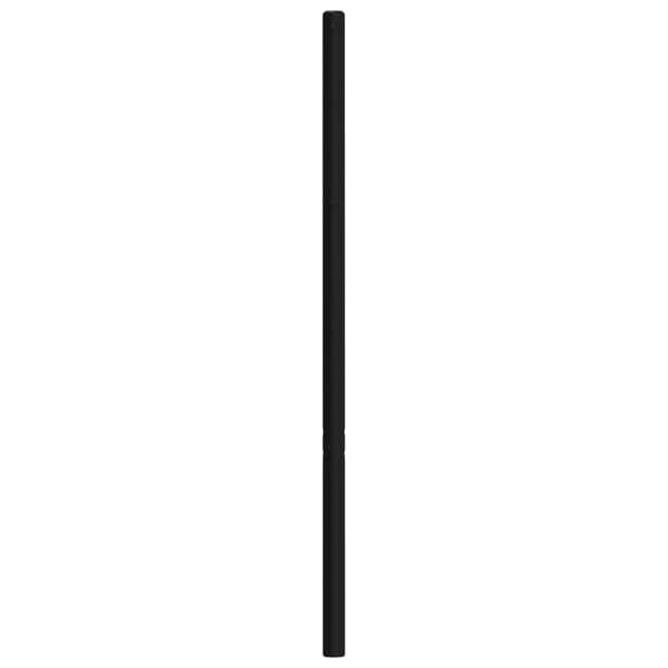 vidaXL Metallinen sängynpääty musta 90 cm