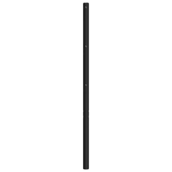 vidaXL Sengegavl i metall svart 135 cm