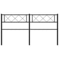 Pikkukuva 3 / 7: vidaXL Metallinen sängynpääty musta 140 cm