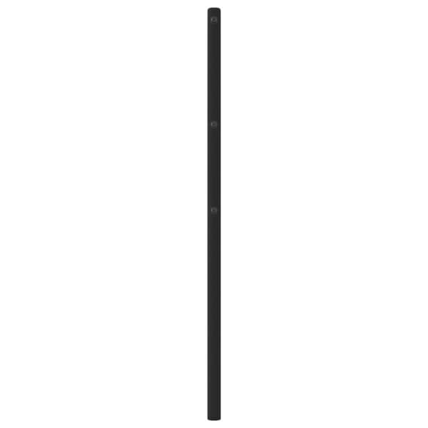 vidaXL Huvudgavel metall svart 140 cm