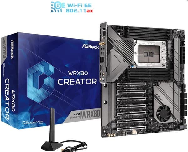 ASRock WRX80 Creator R2.0 - motherboard - extended ATX - Socket sWRX8 - AMD WRX80