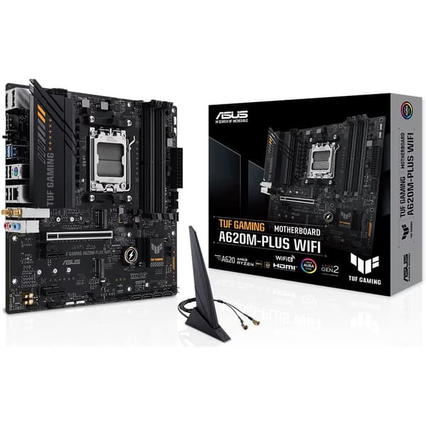 Płyta główna TUF GAMING A620M-PLUS WIFI AM5 4DDR5 HDMI/DP mATX