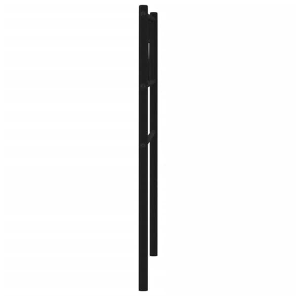 vidaXL sengegavl 107 cm metal sort