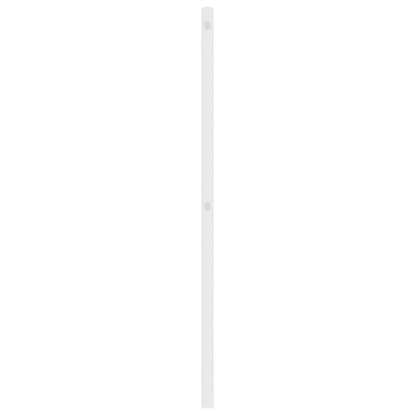 vidaXL Sengegavl i metall hvit 90 cm