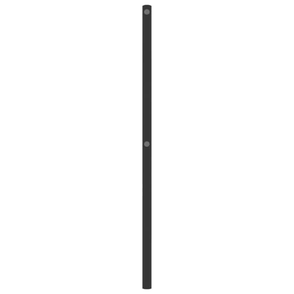 vidaXL sengegavl 150 cm metal sort