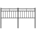 Miniatyrbillede 2 af 6: vidaXL sengegavl 150 cm metal sort