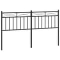 Miniatyrbillede 1 af 6: vidaXL sengegavl 150 cm metal sort