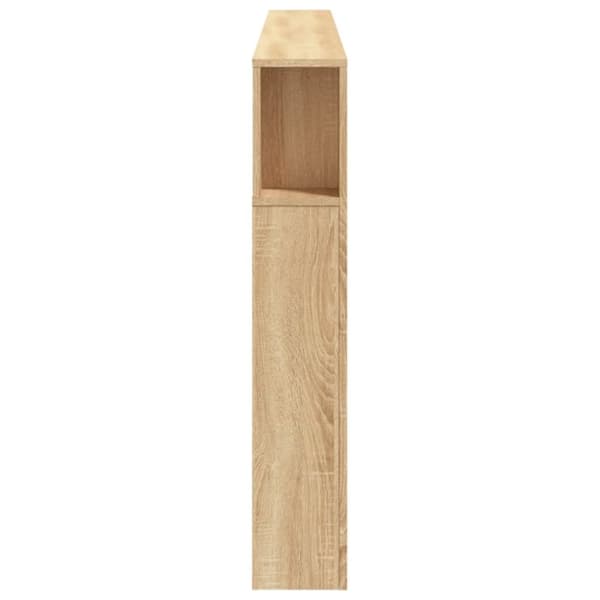 vidaXL Sengegavl sonoma eik 220x18,5x103,5 cm konstruert tre