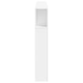 Miniatyrbilde 7 av 11: vidaXL Sengegavl med LED hvit 160x18,5x103,5 cm konstruert tre