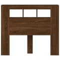 Miniatyrbilde 6 av 11: vidaXL Sengegavl med LED brun eik 120x18,5x103,5 cm konstruert tre