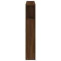Miniatyrbilde 7 av 11: vidaXL Sengegavl med LED brun eik 120x18,5x103,5 cm konstruert tre