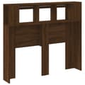 Miniatyrbilde 8 av 11: vidaXL Sengegavl med LED brun eik 120x18,5x103,5 cm konstruert tre