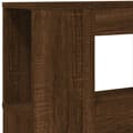 Miniatyrbilde 9 av 11: vidaXL Sengegavl med LED brun eik 120x18,5x103,5 cm konstruert tre