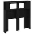Miniatyrbilde 8 av 11: vidaXL Sengegavl med LED svart 100x18,5x103,5 cm konstruert tre