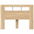 Pikkukuva 6 / 11: vidaXL Sängynpääty LED-valoilla Sonoma-tammi 140x18,5x103,5 cm puu